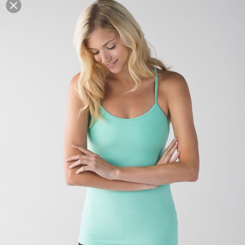 Lululemon Power Y Sea Green Tank sz 6 🔥